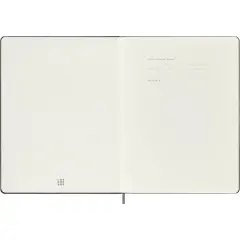 Moleskine Smart Ruled Notebook XL Hard Cover Black: Digital Journal, Lined Paper, Elastic Closure, Pocket, Ribbon Marker