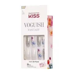 KISS Voguish Fantasy Fake Nails - Milk Bath - 2pk - 56ct
