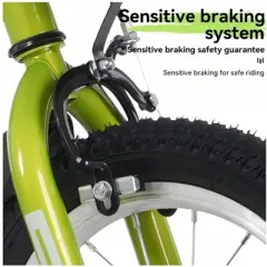 VASIP ThunderStrike 16 Inch Junior Sport Bike | Adjustable Training Wheels & Quick-Release Stand | Ergonomic Saddle for Kids Age 4-8