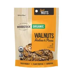 Woodstock - Organic - Walnuts - Halves and Pieces - Case of 8 - 5.5 oz