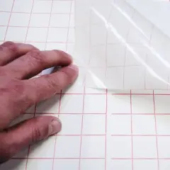 Craftopia 12"x12" Transfer Tape for Permanent Vinyl With Alignment Grid, Blue 1-piece