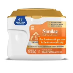 Similac 360 Total Care Sensitive Non-GMO Powder Infant Formula - 20.1oz