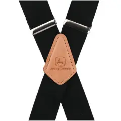 John Deere Men's Elastic 2 Inch Wide Clip-End Suspenders