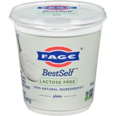 FAGE BestSelf Lactose Free Low Fat Plain Greek Yogurt - 17g Protein 32oz