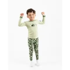 Leveret Kids Two Piece Cotton Vehicle Pajamas