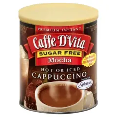 Cafee D Vita Cappuccino Sugar Free Mocha - Pack of 6 - 8.5 oz
