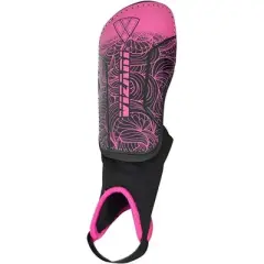 Vizari Cali Soccer Shin Guard with Ankle Protection - XXS to Large Sizes,  Compact Design, Winter/Frozen Theme, Lightweight Shell, Foam Padding, Unique Strap System