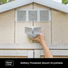 Home Zone Security&reg; 1,000-Lumen Twin-Head Motion-Activated Battery-Operated LED Security Lights, 2 Pack in White