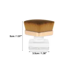 Unique Bargains Flat Head Powder Brush Brown 1 Pc