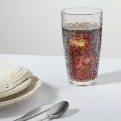 18oz Plastic Tall Textured Tumbler - Threshold&trade;: Reusable Drinking Glass, Dishwasher-Safe, Cold Beverages