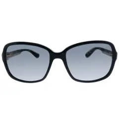 Salvatore Ferragamo SF 606S 001 Womens Rectangle Sunglasses Black 58mm