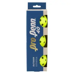 Pro Penn 40 Outdoor 3 Ball Box: Plastic Shell Fill Pickleball Balls