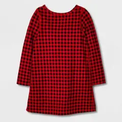 Toddler Girls' 2pk Adaptive Long Sleeve Holiday Dress - Cat & Jack&trade; Off-White