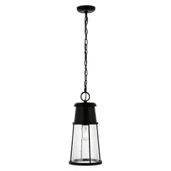 Laela 8.4" Outdoor Pendant - PLT4035 - Black - Safavieh