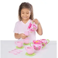 Melissa & Doug Sunny Patch Bella Butterfly Tea Set - Play Food Accessories
