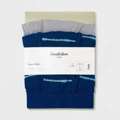 Men's Striped Boxer Briefs 2pk - Goodfellow & Co&trade; Blue/Gray