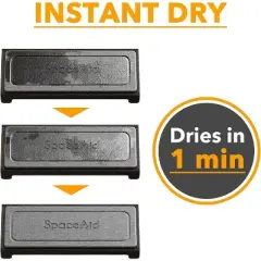 Sponge Holder for Kitchen Sink &ndash; SpaceAid DryingNeat Caddy Organizer with Fast Drying Bamboo Tray for Soap, Dispenser and Counter