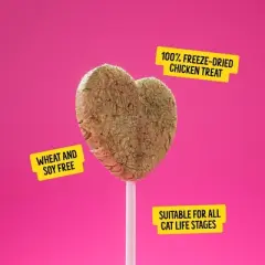 Bonkers Purrpops Catnip Flavor Cat Freeze-Dried Treats - 0.2oz/4ct