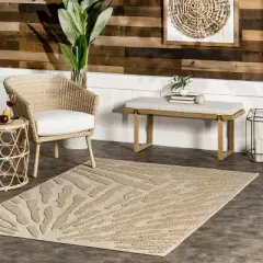 nuLOOM Kisha Transitional Abstract Indoor/Outdoor Patio Area Rug