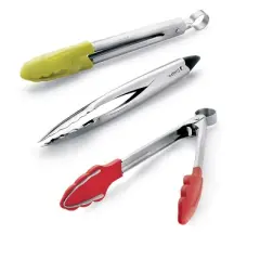 Cuisipro 9 Inch Tempo Tongs, Stainless Steel