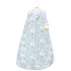 Hudson Baby Cotton Sleeveless Wearable Sleeping Bag, Sack, Blanket, Neutral New Elephant