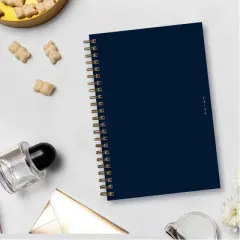 Blue Sky 2024-25 Weekly/Monthly Sustainability Planner 8"x5" Wirebound Navy: Academic & Student Agenda July-June