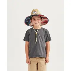 Hemlock Brave Straw Lifeguard Hat Big Kids