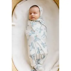 Copper Pearl Premium Swaddle Blanket - Daphne Bows