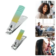 Unique Bargains Nail Clippers Nail Clipper Set for Nail Care Portable Stainless Steel Multicolor 1 Set