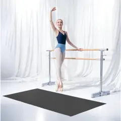VEVOR Dance Floor, 6.6' x 3' Portable Yoga Mat with Organizer Bag, 1.5 mm Thick Workout Mats, Non-slip Floor Mats for Practicing at Home, Studios