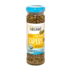 Mediterranean Organic Wild Non Pareil Capers - Case of 24/3.5 oz