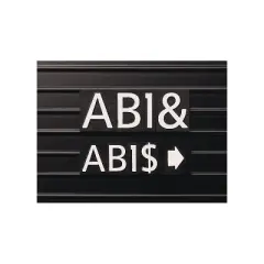 Quartet Character Sets Magnetic White 1"h 128/Set M1