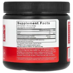 Force Factor Marine Collagen Powder, Unflavored, 5.93 oz (168 g)