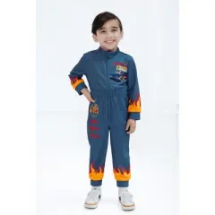 Hot Wheels French Terry Racing Zip Up Coverall Toddler