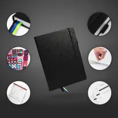 Undated PRO Schedule Planner Weekly/Monthly 8.5"x11" Black - Legend Planner