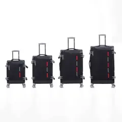 Coolife Softside Upright Luggage Set,Lightweight,4-Piece (20//24/28/32),Black