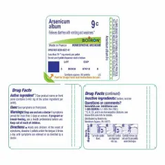 Arsenicum Album 9C by Boiron Homeopathic Single Medicine For Digestive  -  80 Pellet