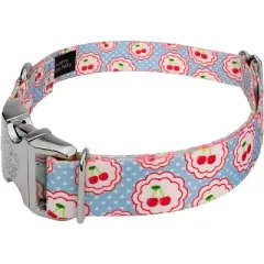 Country Brook Petz Premium Cherry on Top Dog Collar Limited Edition