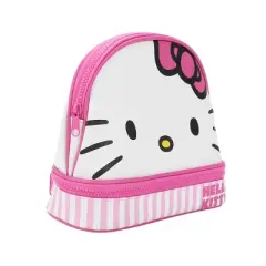 Hello Kitty Big Face Pink Zippered Dome Cosmetic Case