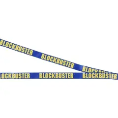 Blockbuster Video Membership Card ID Badge Holder Lanyard And Rubber Charm