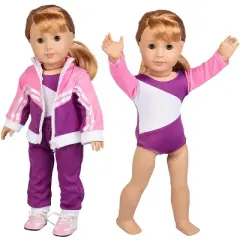 Dress Along Dolly Gymnastics Outfit for American Girl Doll