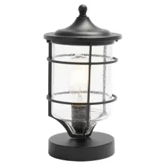 Rueda 6.3" Outdoor Table Lamp - PLT7041 - Black - Safavieh