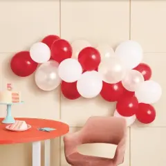 Target Red and White Balloon Arch Garland - Spritz&trade;