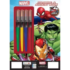 Spider-Man Avengers Paintbrush Marker Activity Book