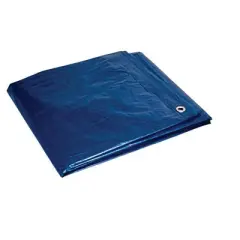 Foremost 6 ft. W X 8 ft. L Heavy Duty Polyethylene Tarp Blue