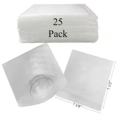UBMOVE 7-3/8" x 7-1/2" White Foam Pouches for Cups (25 Pack) Protect Dishes