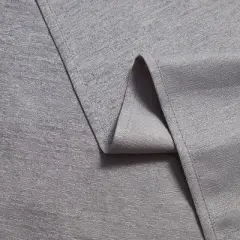 Teflon 84" x 60" Microfiber Addison Eco Elite Tablecloth Gray: Solid Rectangle, Machine Washable, Polyester
