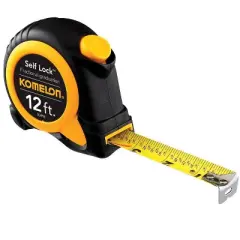 Komelon Self Lock Speed Mark 12 ft. L X 5/8 in. W Tape Rule 1 pk (Case of 4)