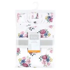 Hudson Baby Infant Girl Convertible Swaddle Sleep Sack, Blush Navy Floral