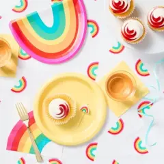 10ct Rainbow Shaped Snack Plates - Spritz&trade;